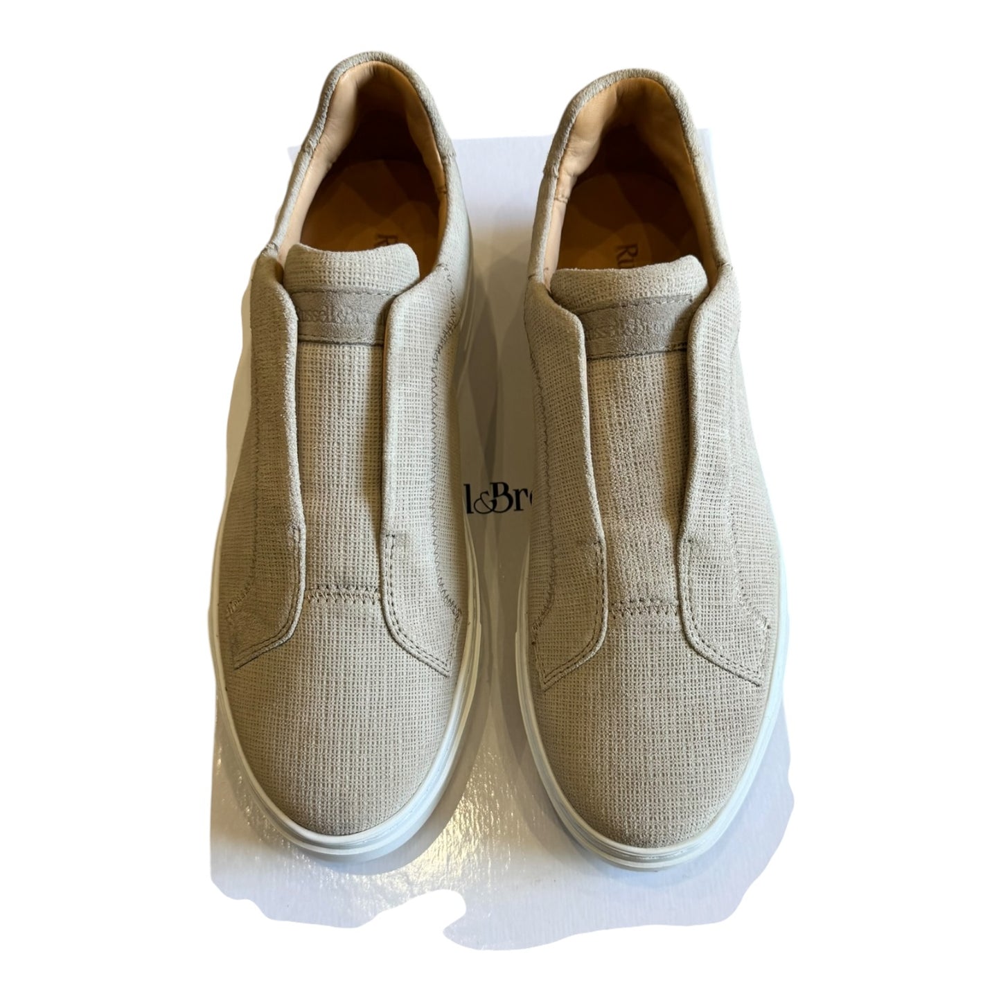 Russell & Bromley Neutral Park Mid Flatform Laceless Trainers - 37/4 - NEW