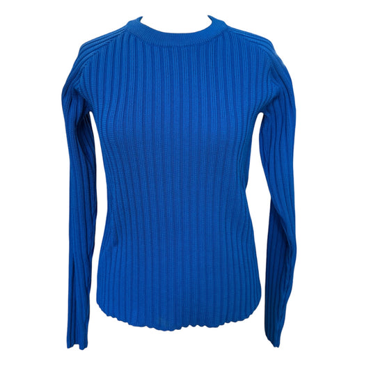 24 Sevres Blue Cable Knit Jumper - 10 - NEW