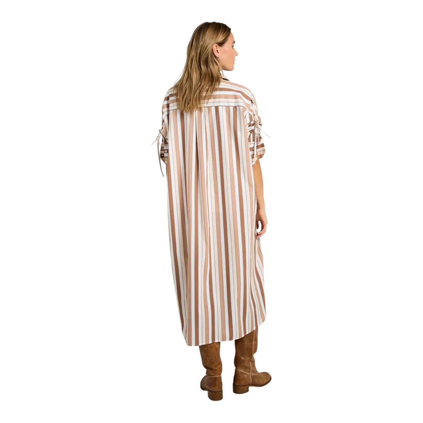 Costa Mani Towel Stripe Long Shirt - 12/14 - NEW