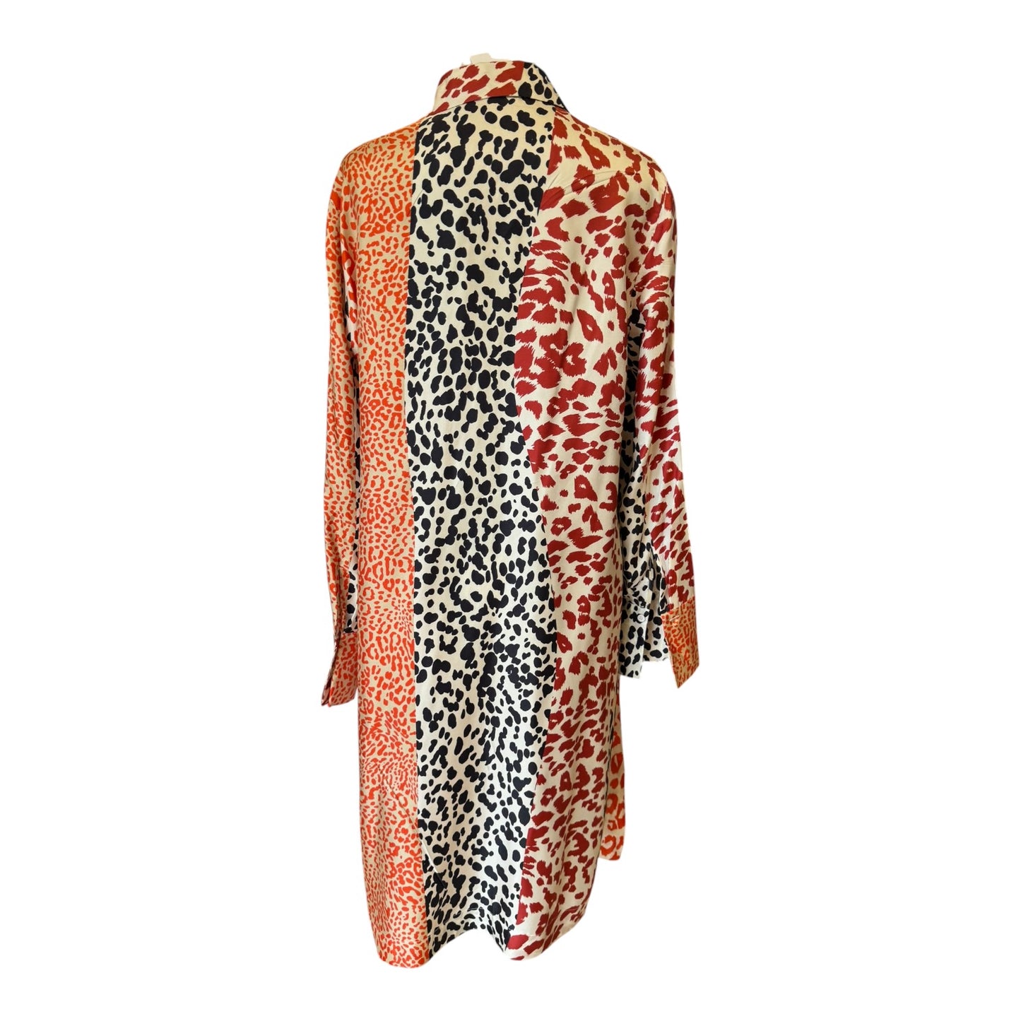 Luisa Cerano Silk Shirt Dress - 12/14 - NEW