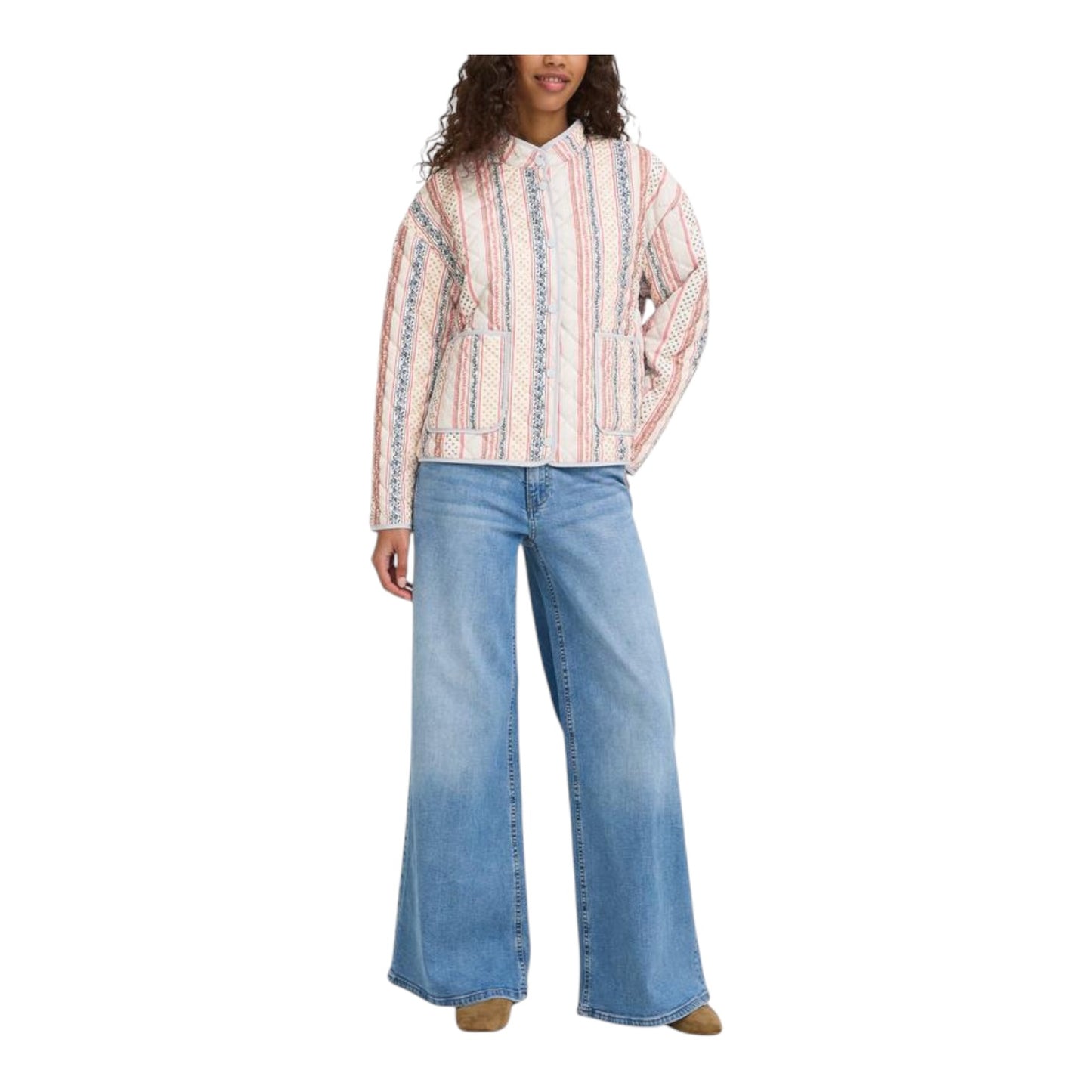Ichi Ihlivanta Striped Quilted Jacket - 12