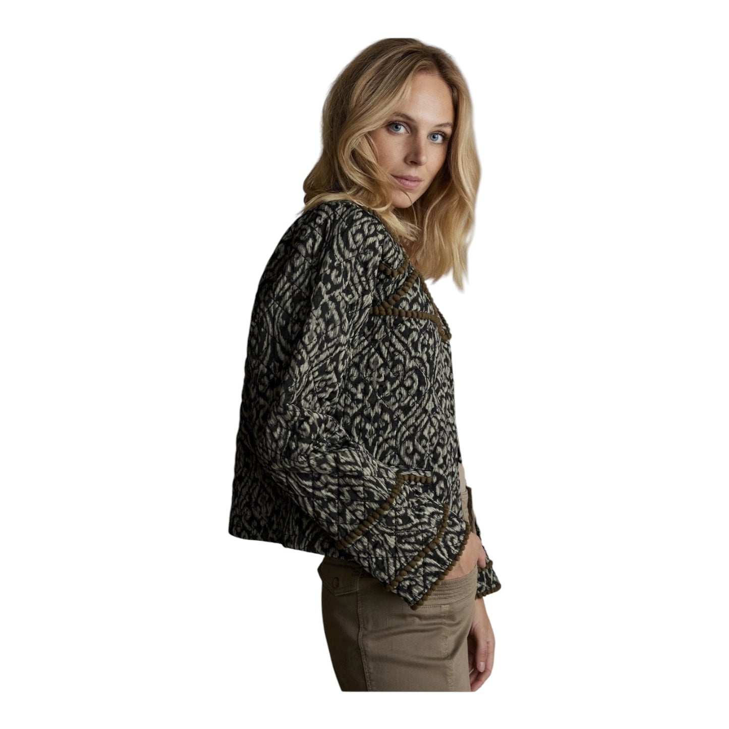 Summum Lightly Quilted Print Jacket - 12