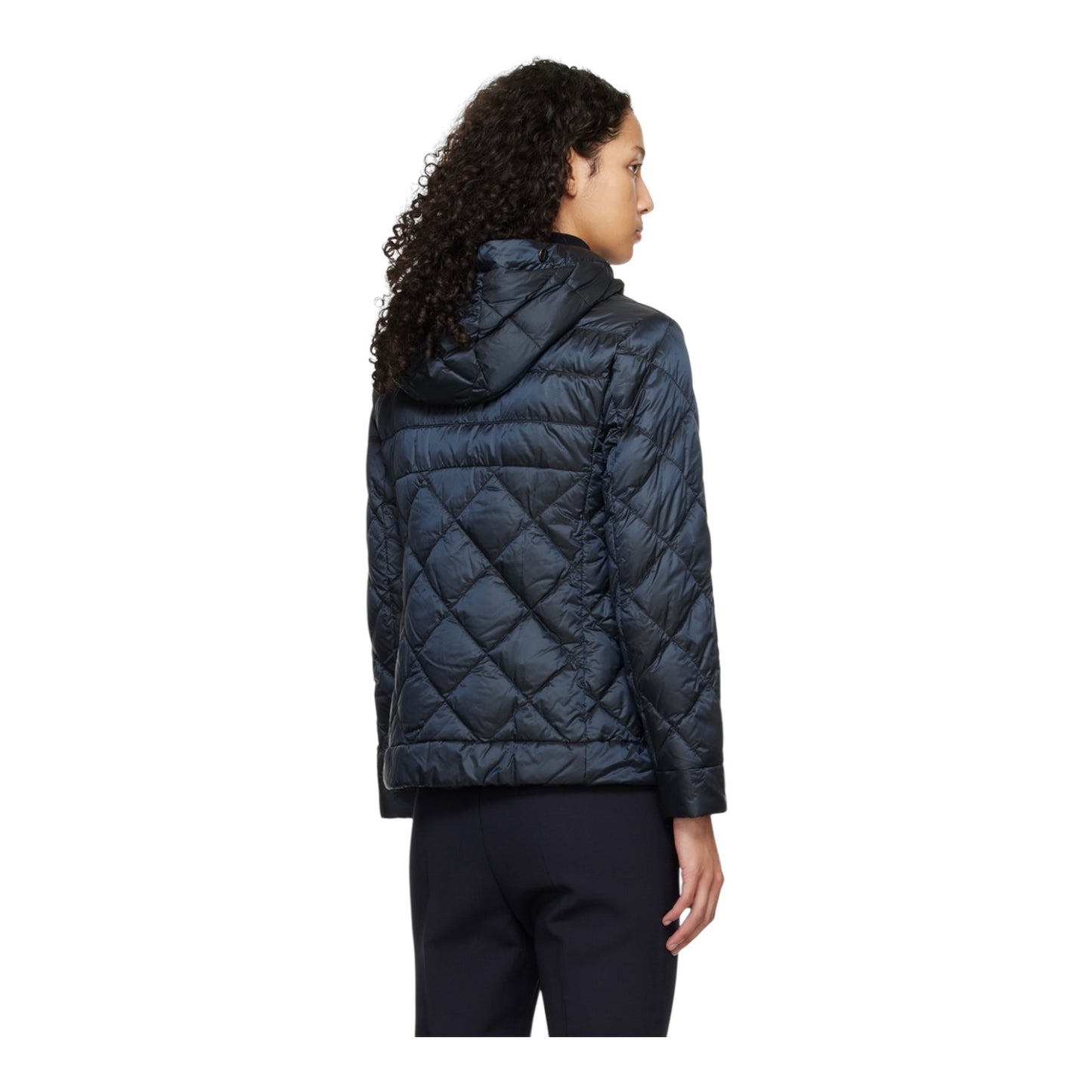 Max Mara Navy Risoft Reversible Down Jacket - 8