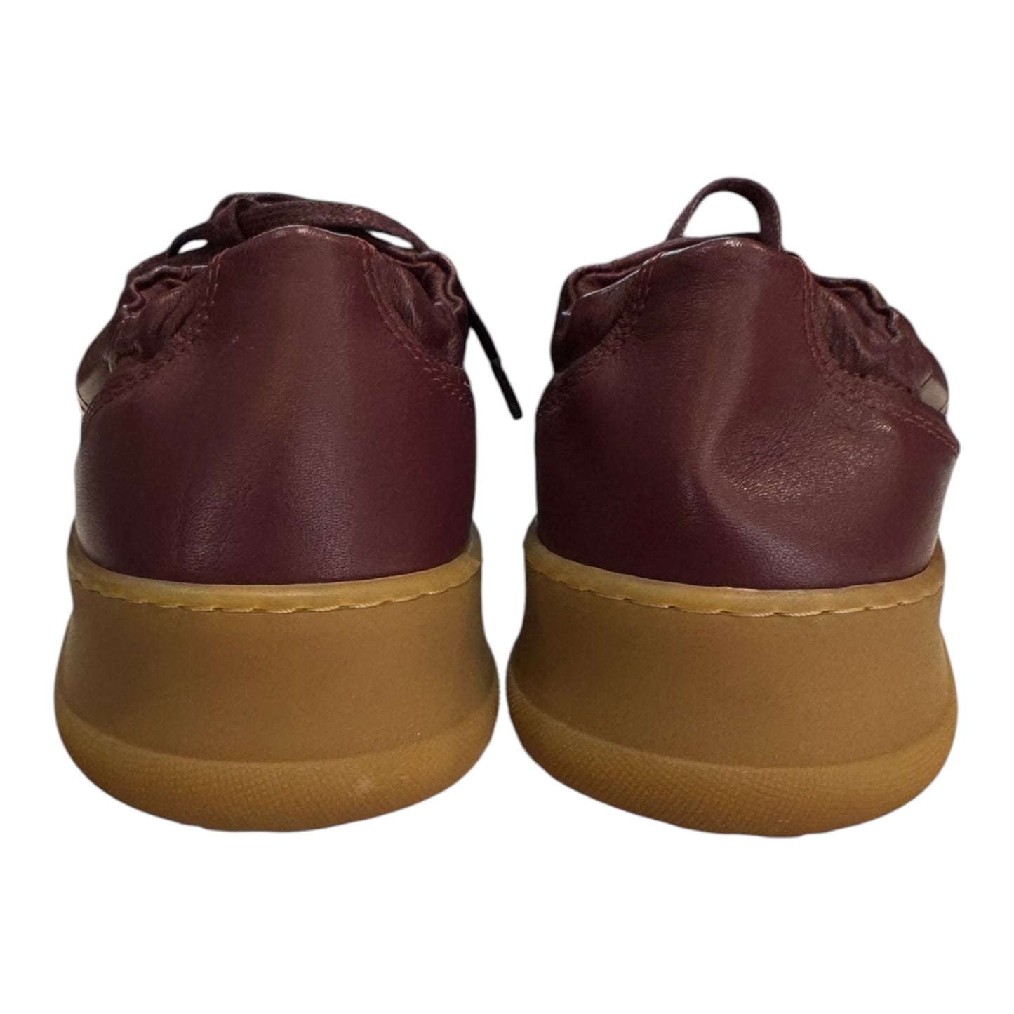 Russell & Bromley Maroon Rouched Back Trainer - 40/7