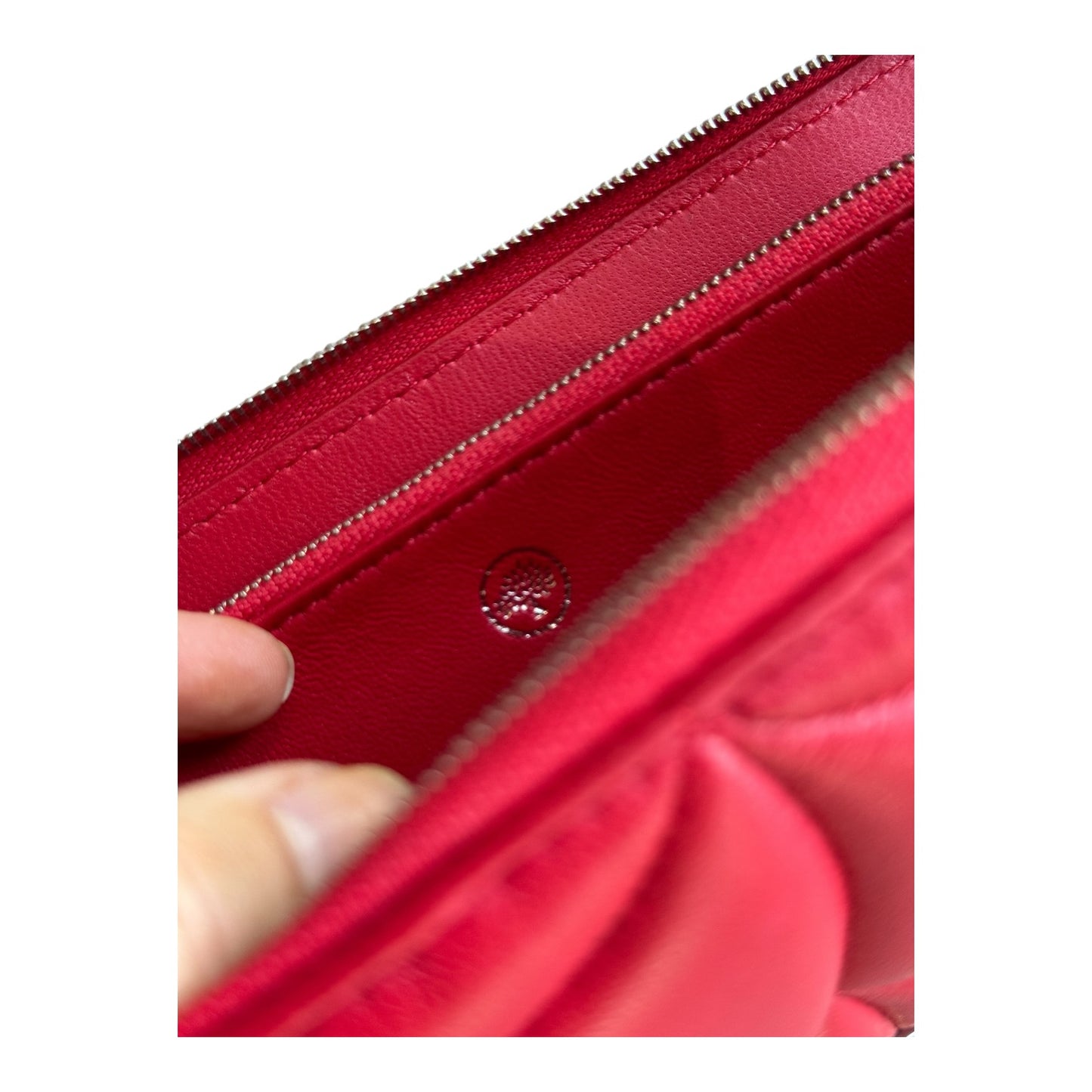 Mulberry Softie Long Card Wallet in Lancaster Red