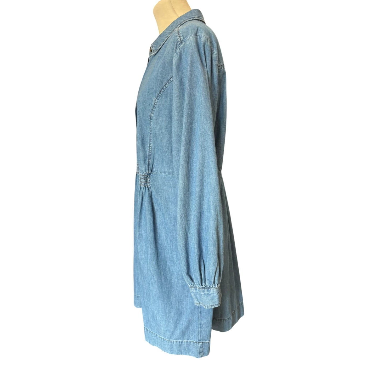 Whistles Denim Chambray Dress - 16 - NEW