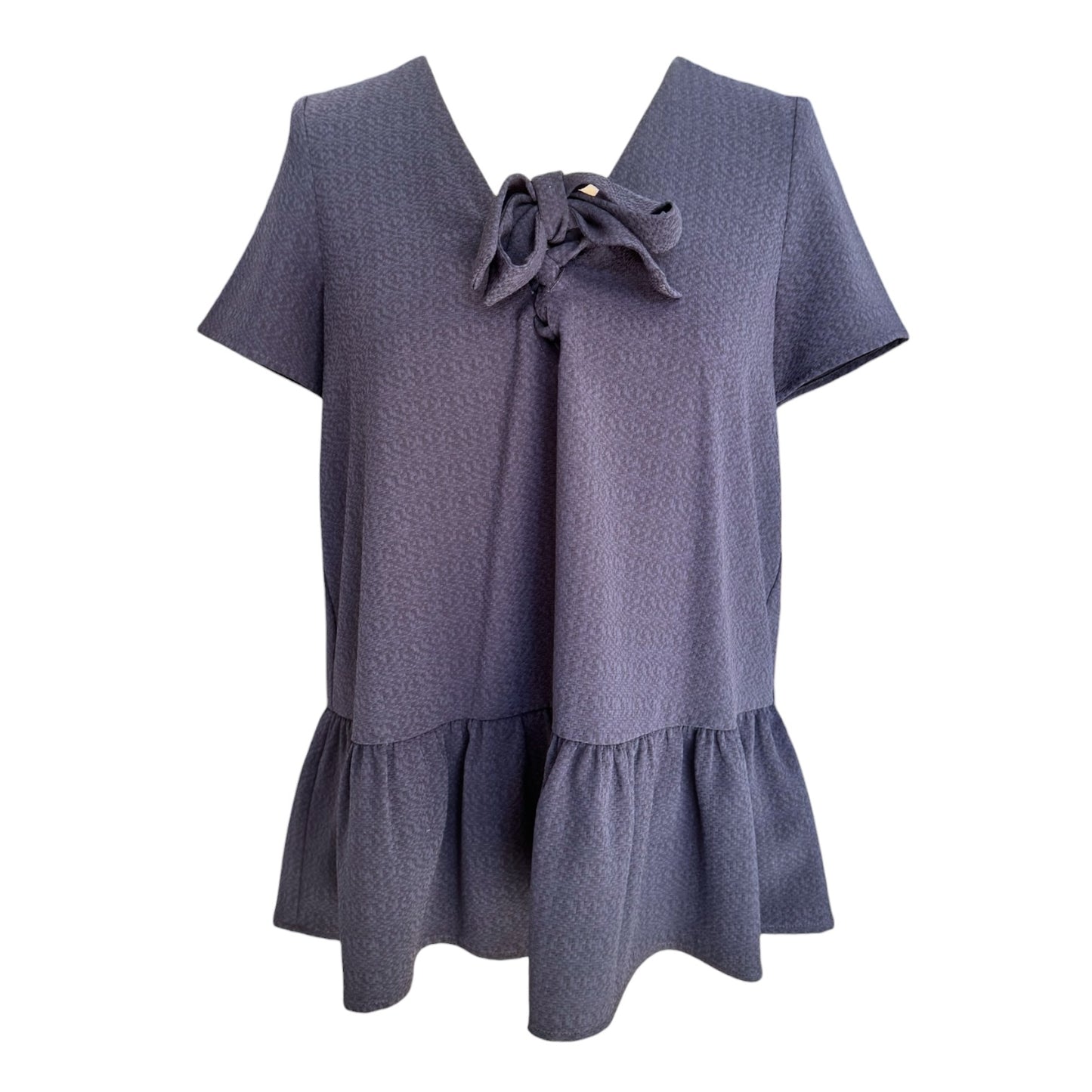 Sezane Navy Peplum Top - 10