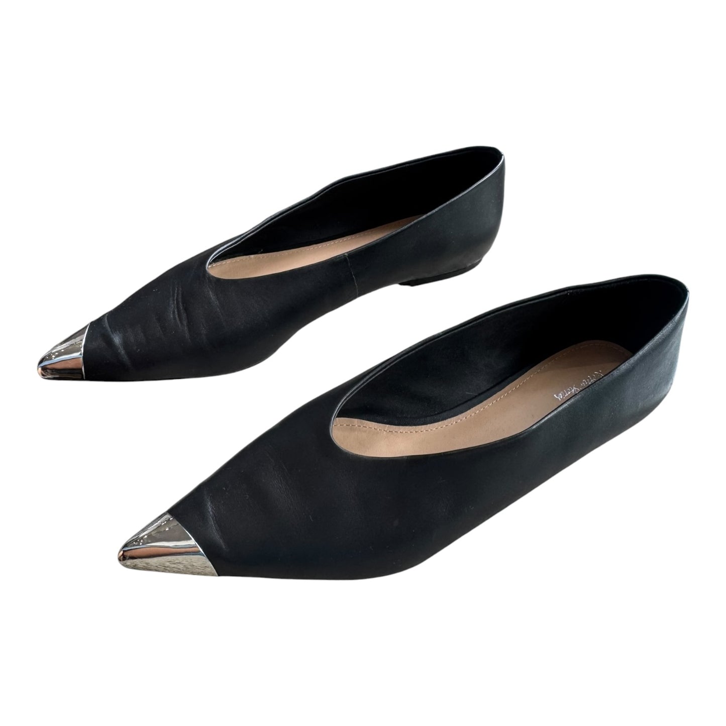 & Other Stories Silver-Cap Ballerina Flats - 40/7