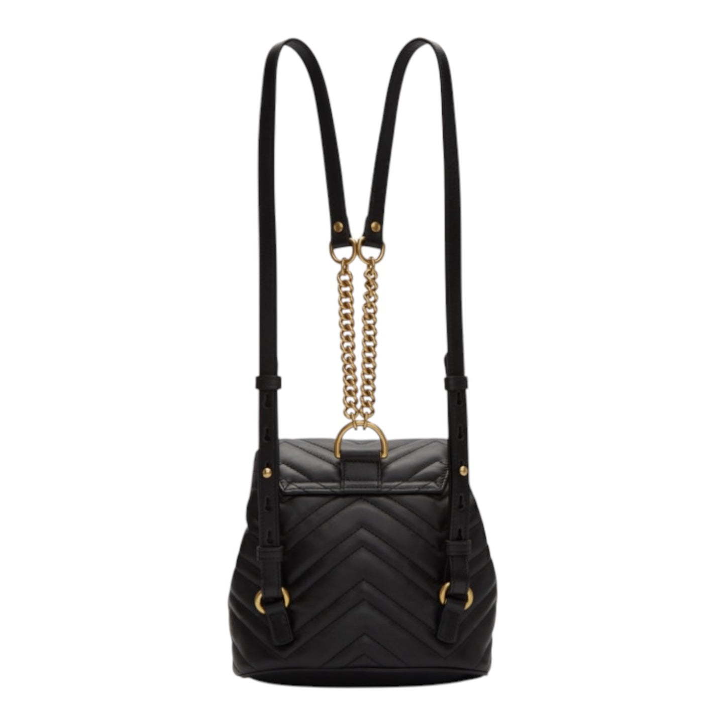 Gucci Black Mini GG Marmont 2.0 Backpack