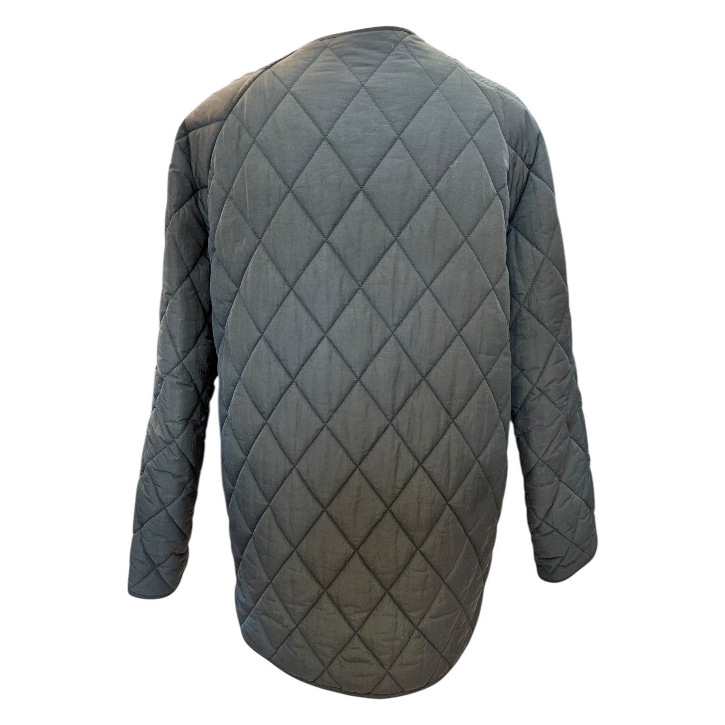 & Other Stories Khaki Quilted Jacket - 12/14