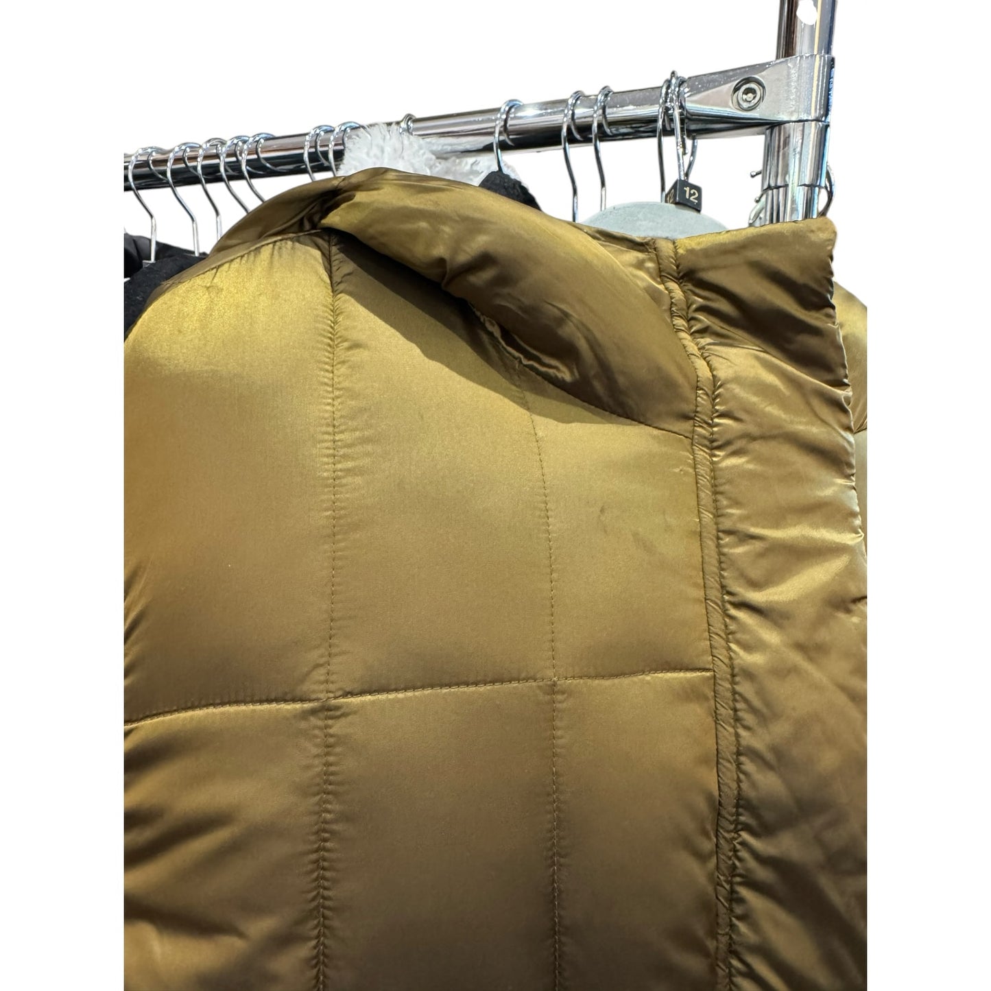 Caractere Olive Gold Puffer Coat - 12