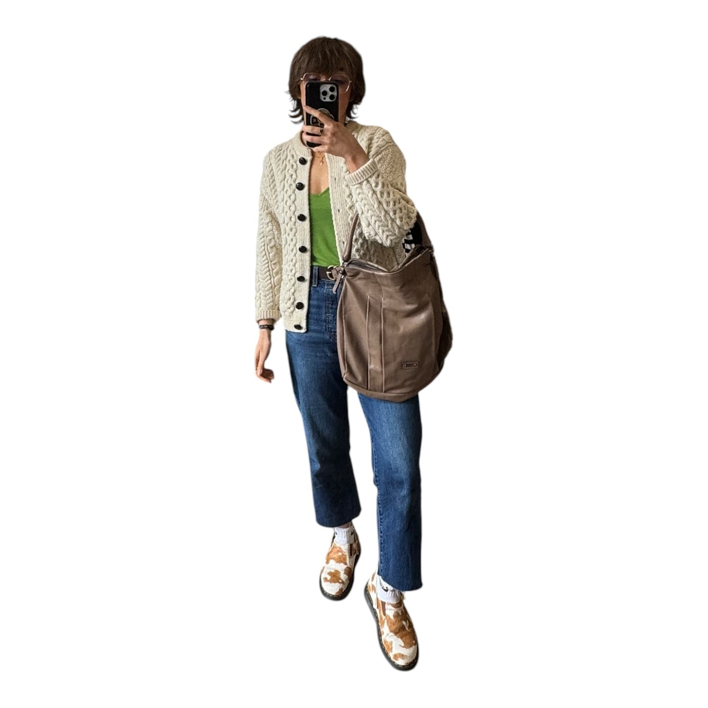 Max Mara Taupe Slouch Bag