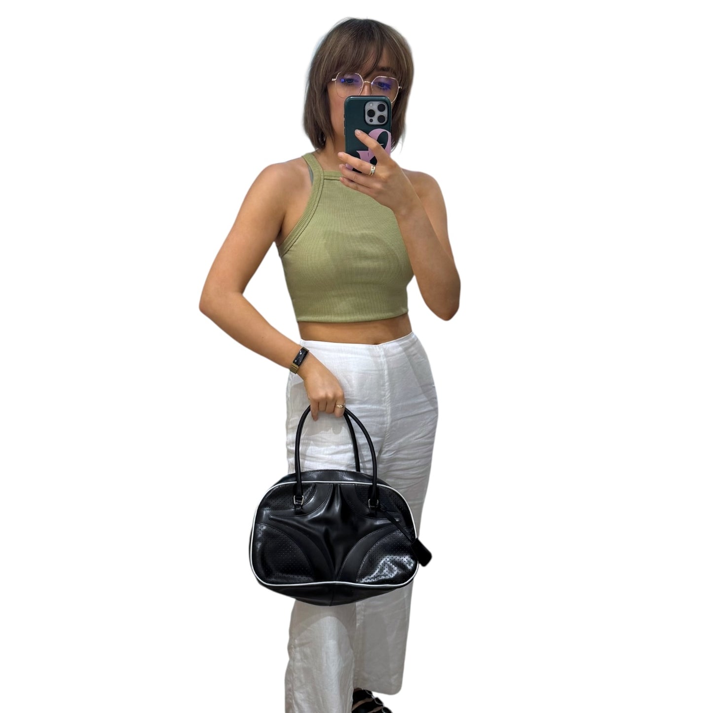 Prada Black Bowling Bag