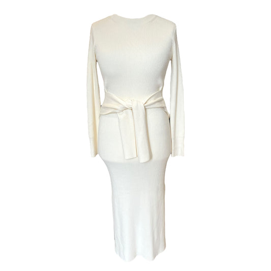 & Other Stories Cream Knit Dress