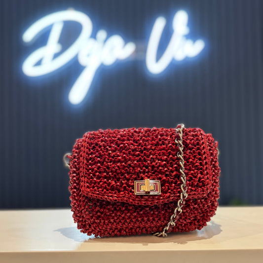 Antiprima Red Woven Bag
