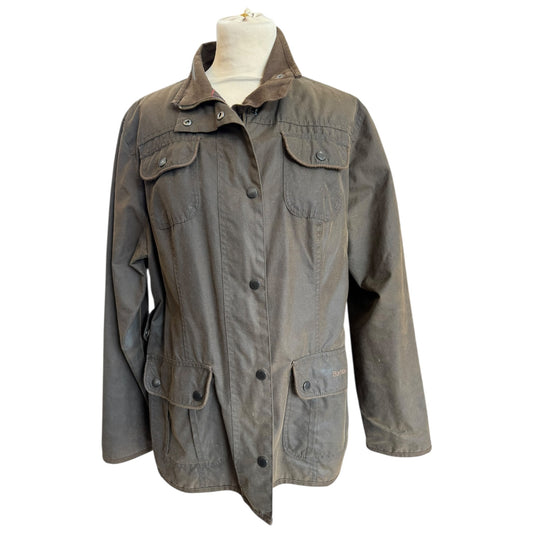 Barbour Brown Utility Wax Jacket - 14