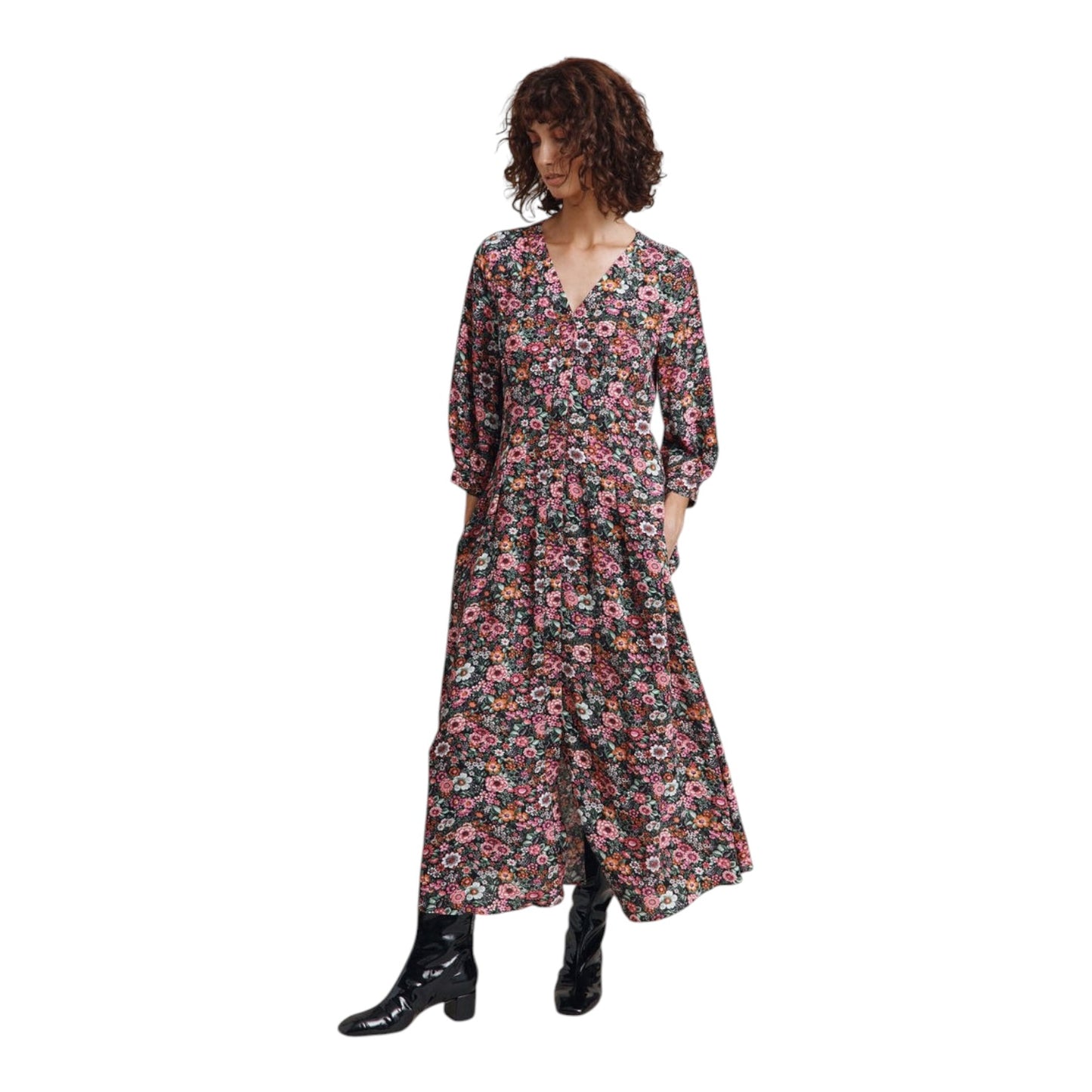 Ghost Fleur Wildflowers Print Maxi Dress - 10