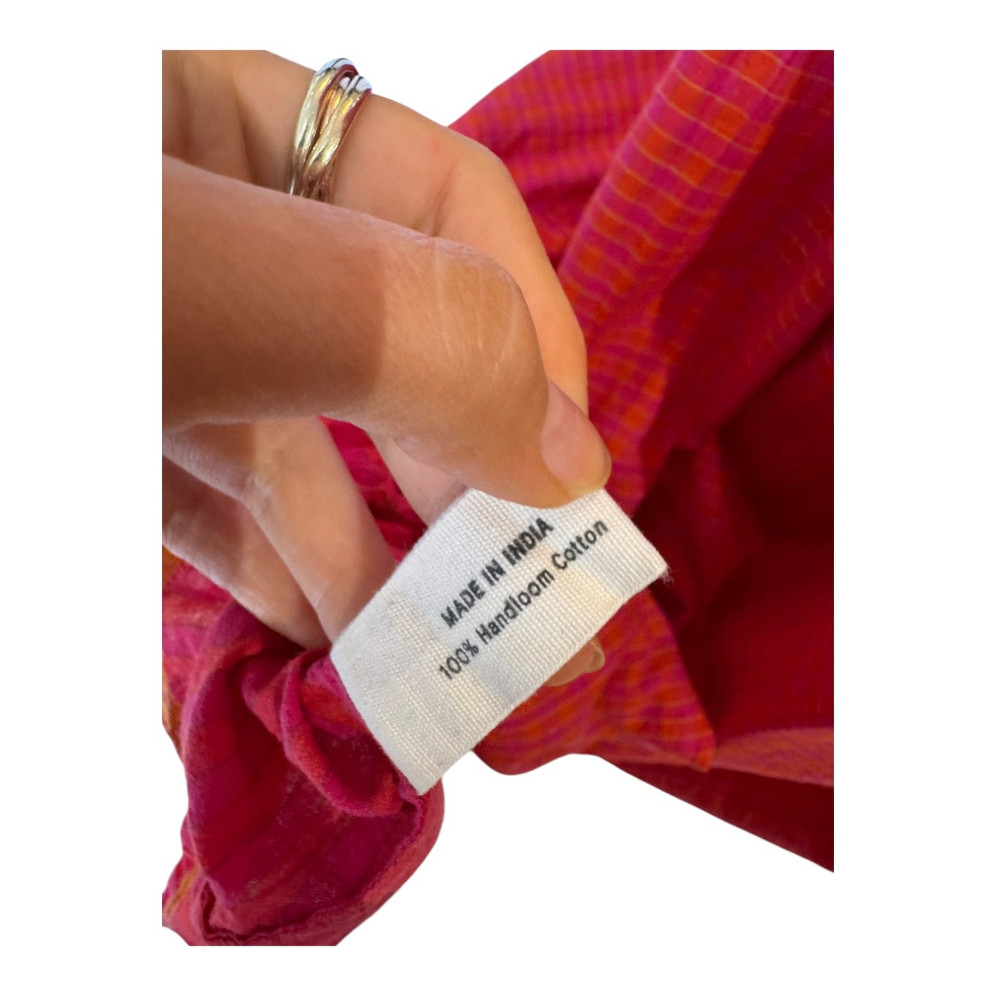 Runaway Bicycle Red and Orange Cotton Dress - 14/16