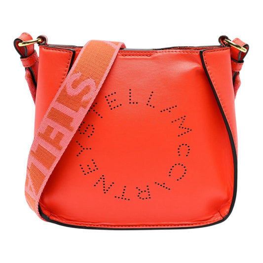 Stella McCartney Logo Mini Crossbody Orange