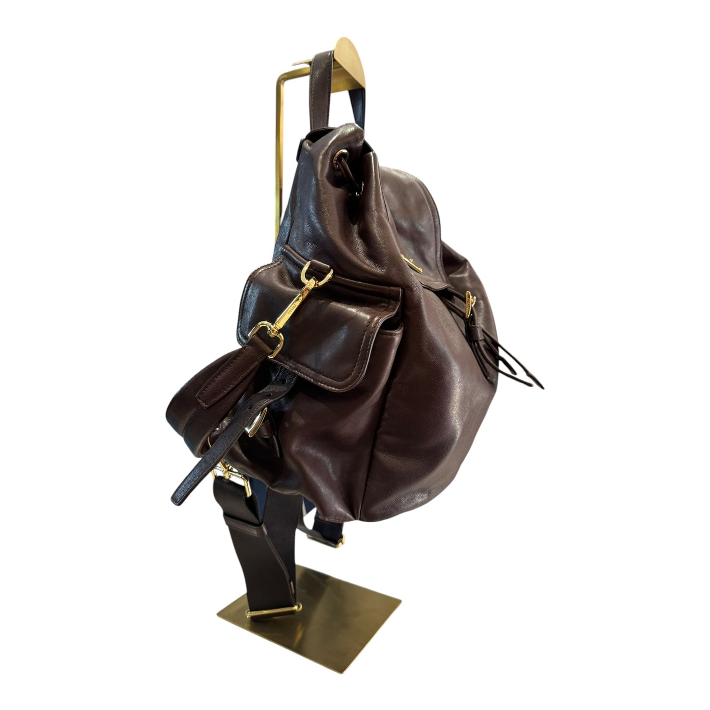 Prada Explore Medium Brown Nappa Leather Backpack