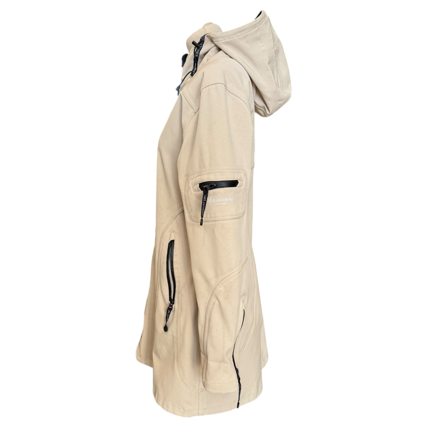 Ilse Jacobsen Waterproof Slim Fit Long Softshell Raincoat - 10/12