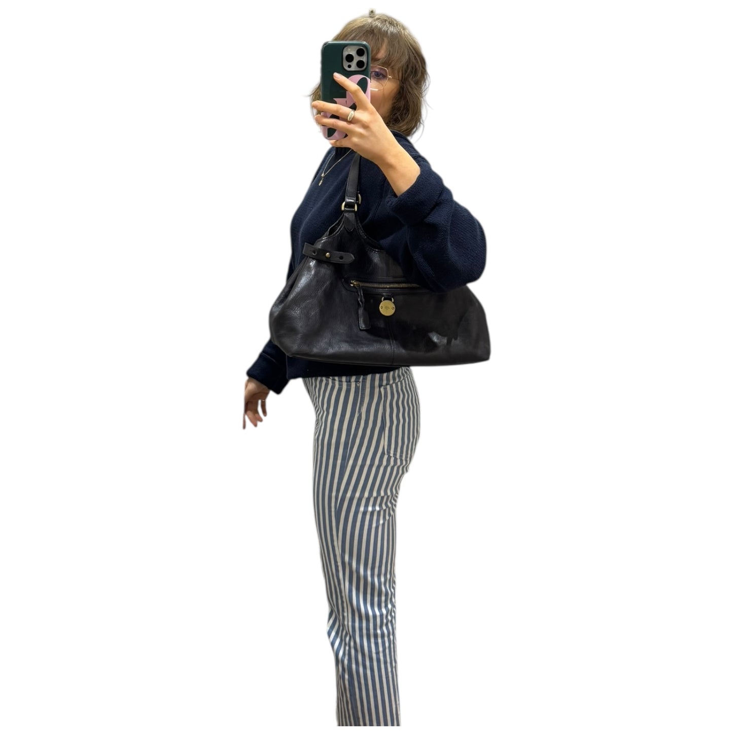Mulberry Black Somerset Hobo Tote Bag