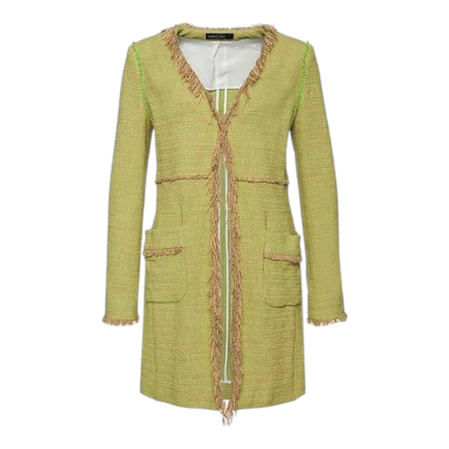 Marc Cain Green Tweed Coat - 10
