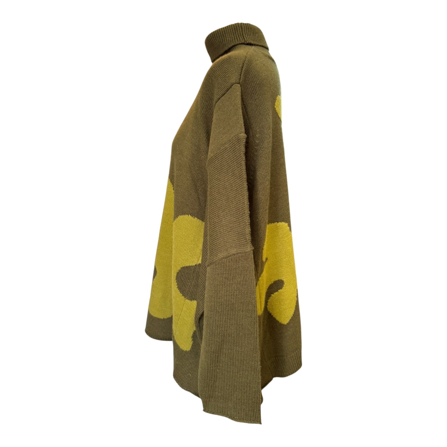 Tirelli Khaki Splatter Print Knit - 12/14