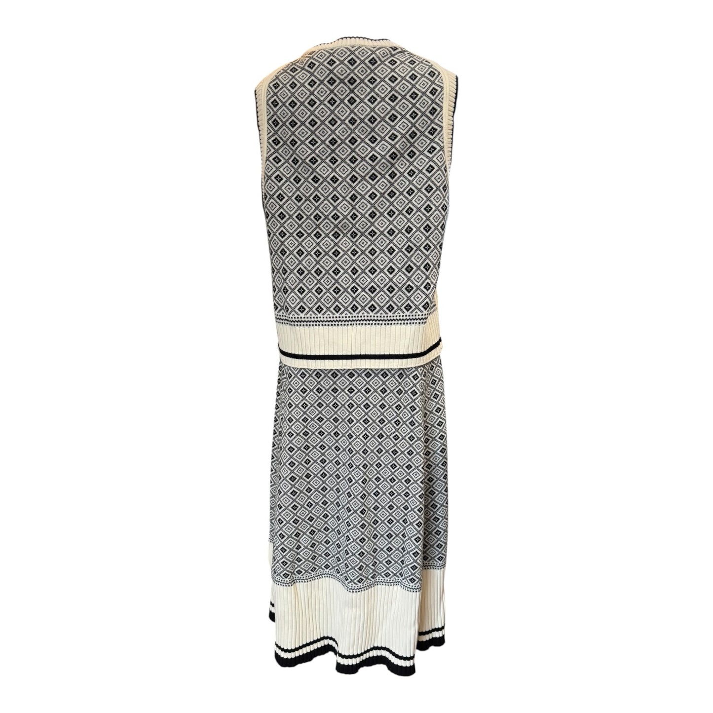Me + Em Merino Jacquard Vest and Midi Skirt - 12/14