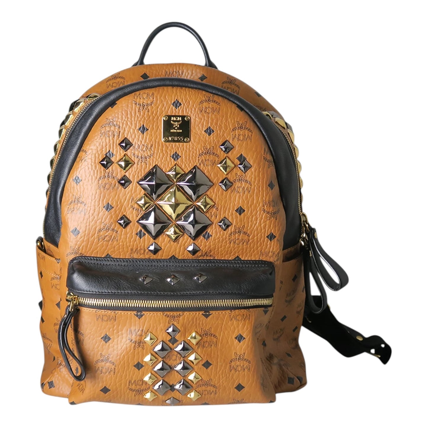 MCM Stark Back Pack in Cognac