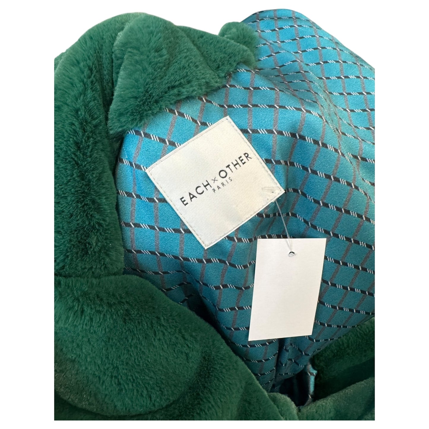 Each Other Green Faux Fur Coat - 12/14