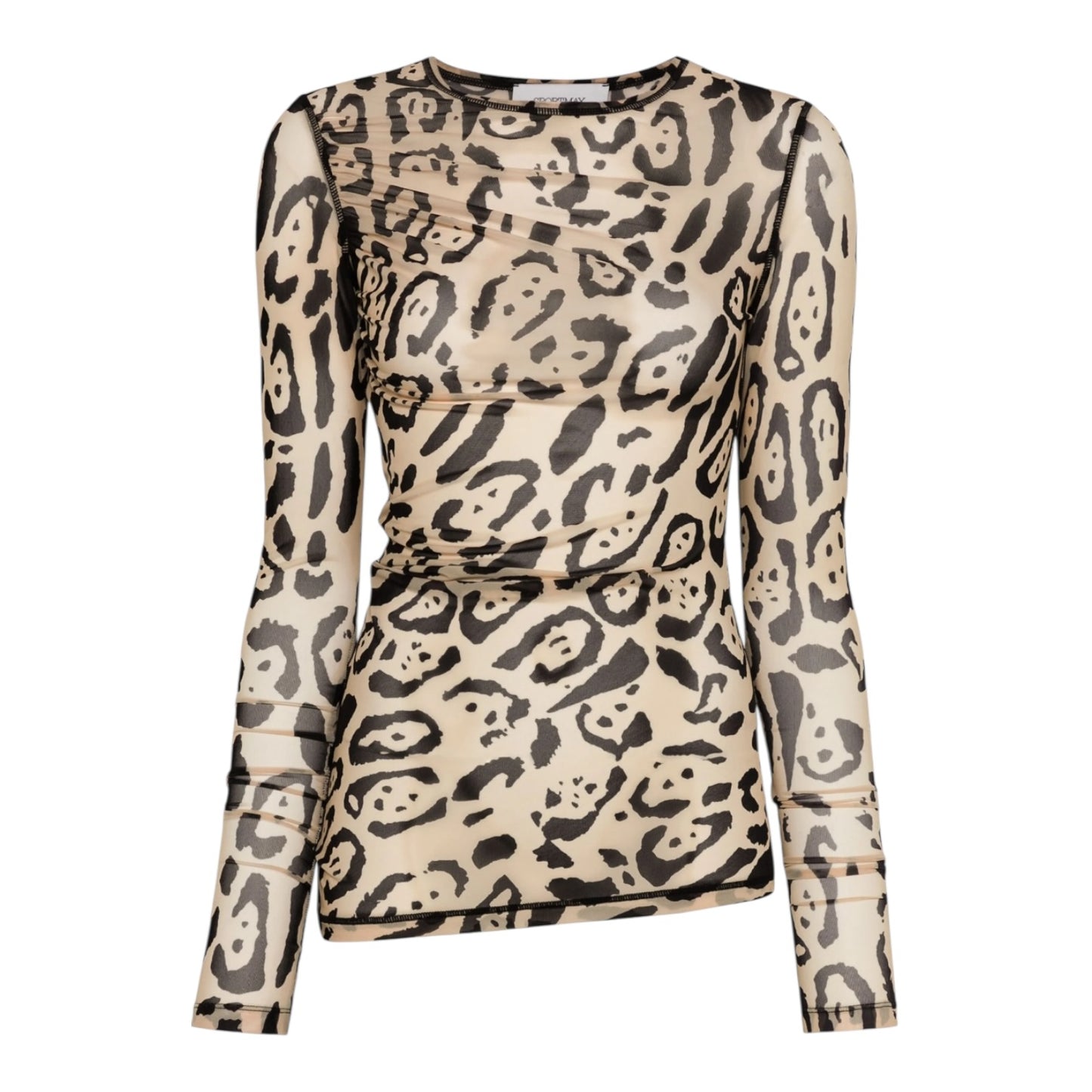 SportMax Animal Print BIS Tulle Top - 10
