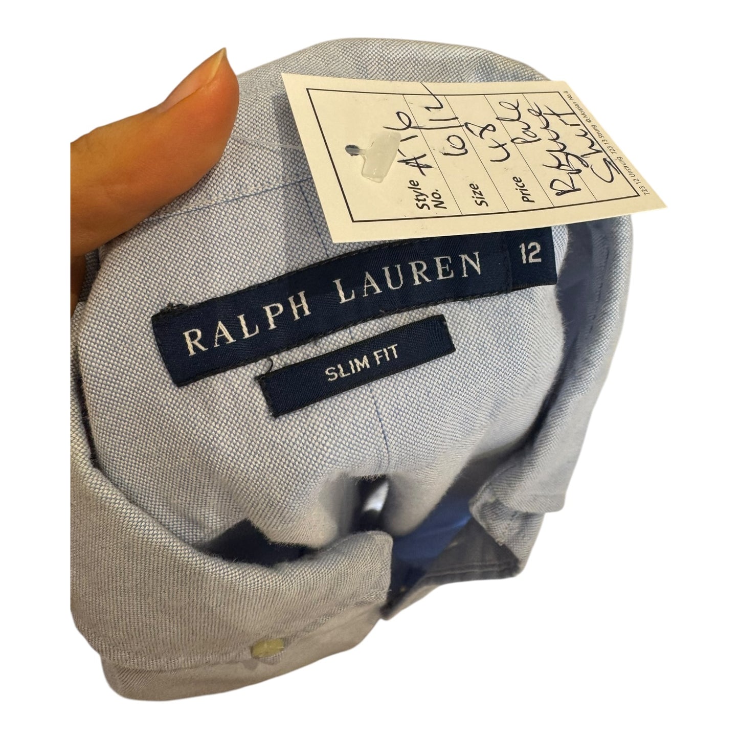 Ralph Lauren Blue Cotton Shirt - 12