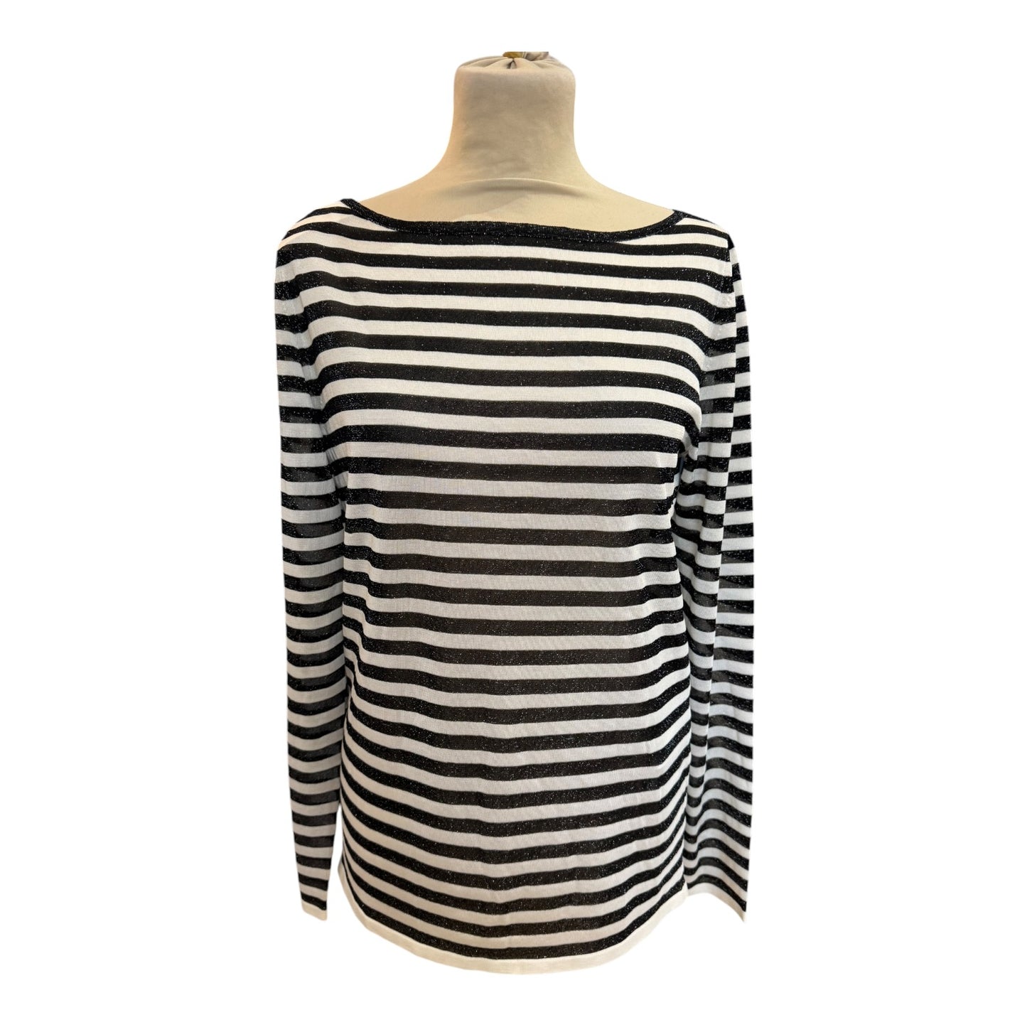 Max Mara Black & White Talco Sweater - 12