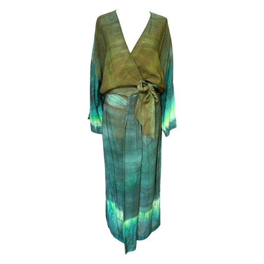 Massimo Dutti Green Linen Two Piece - 12