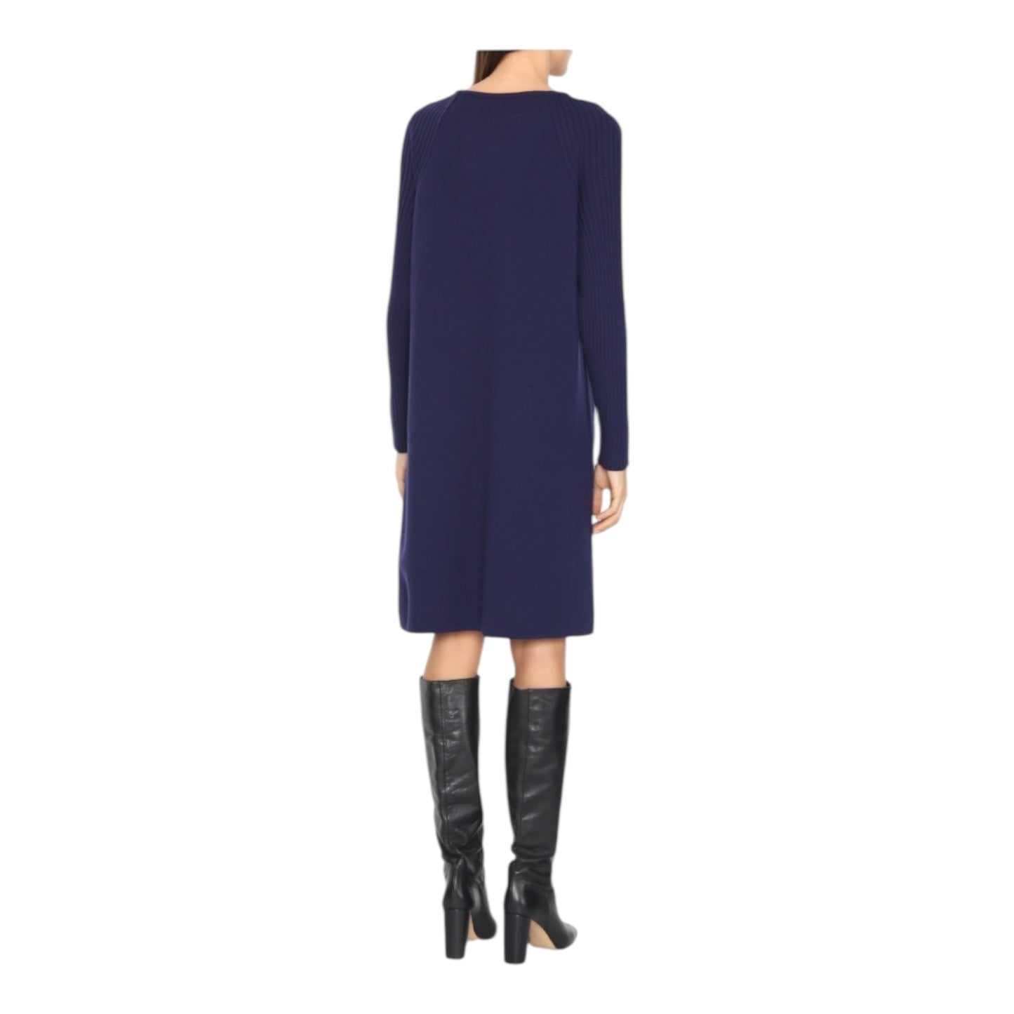 Luisa Spagnoli Navy Knit Dress - 14/16