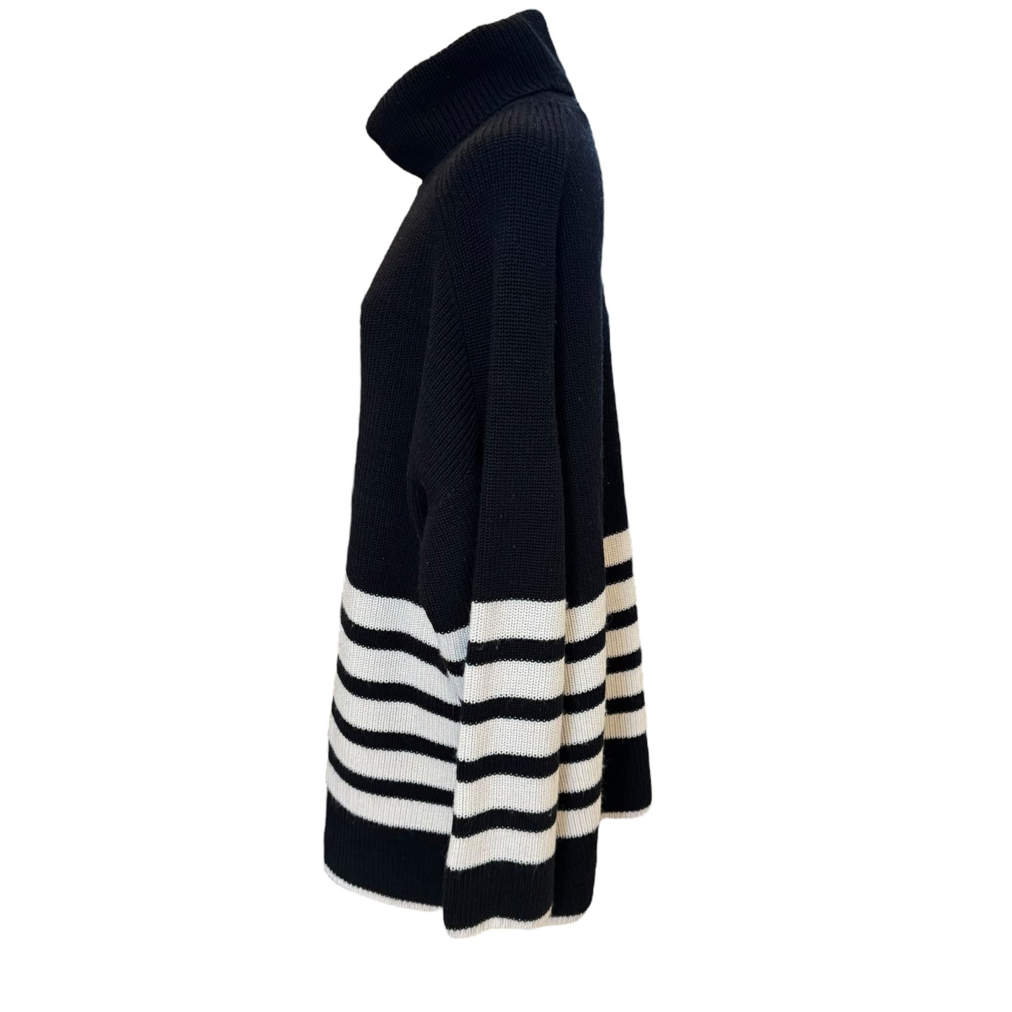 COS Black and White Roll-Neck Jumper - 14