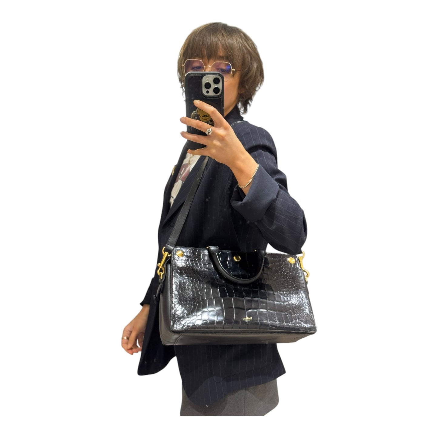 Mulberry Chester Croc Embossed Bag