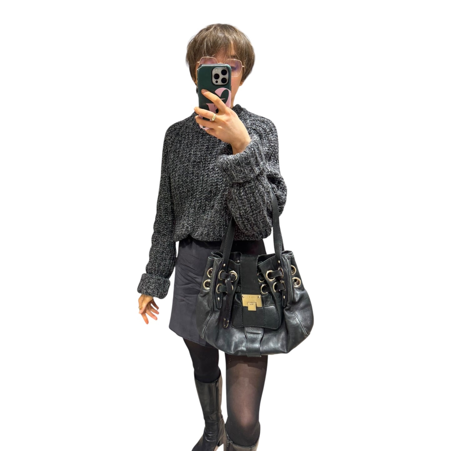 Jimmy Choo Ramona Bag in Black and Gold