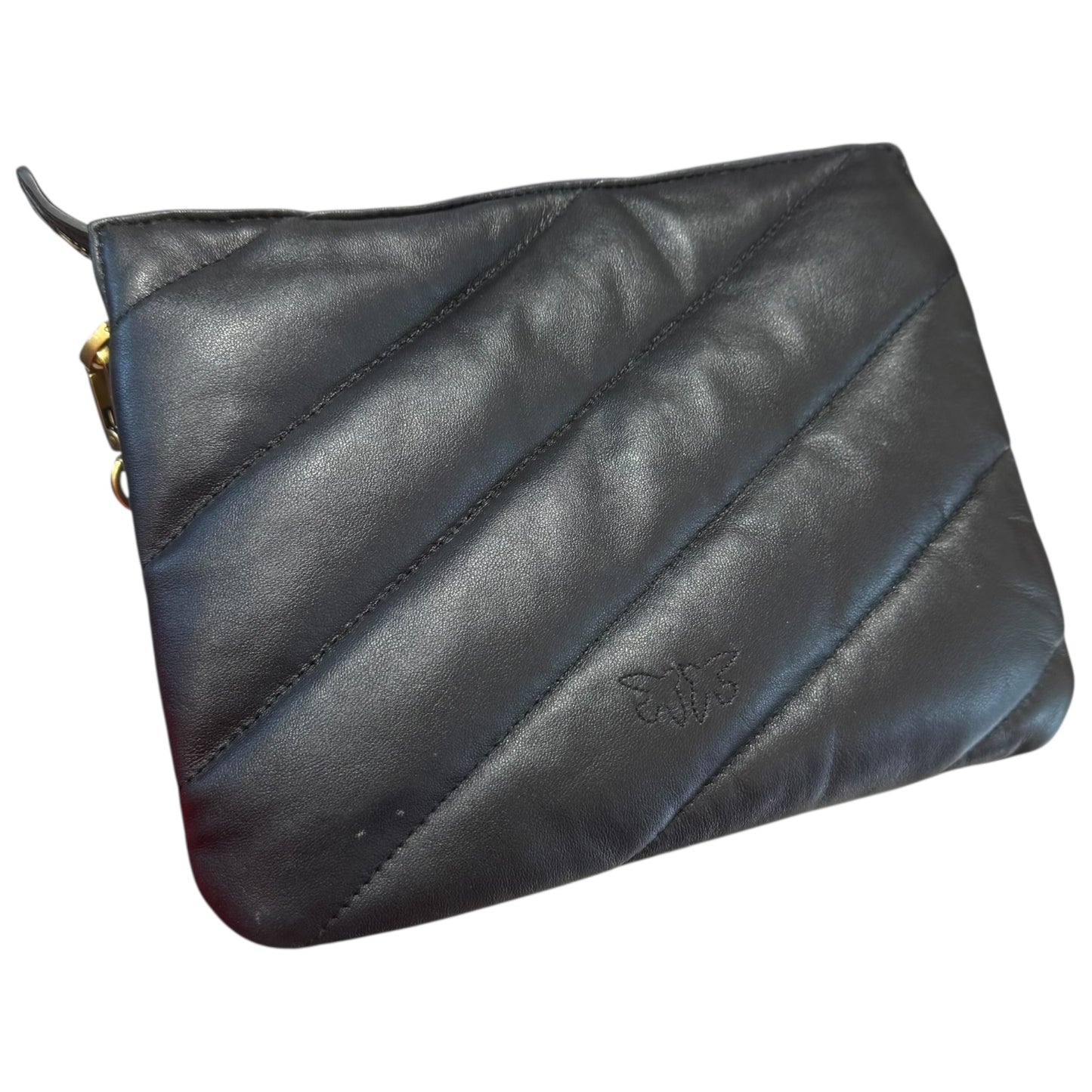 Pinko Mini Puff Bag with Spellout Detachable Crossbody Strap