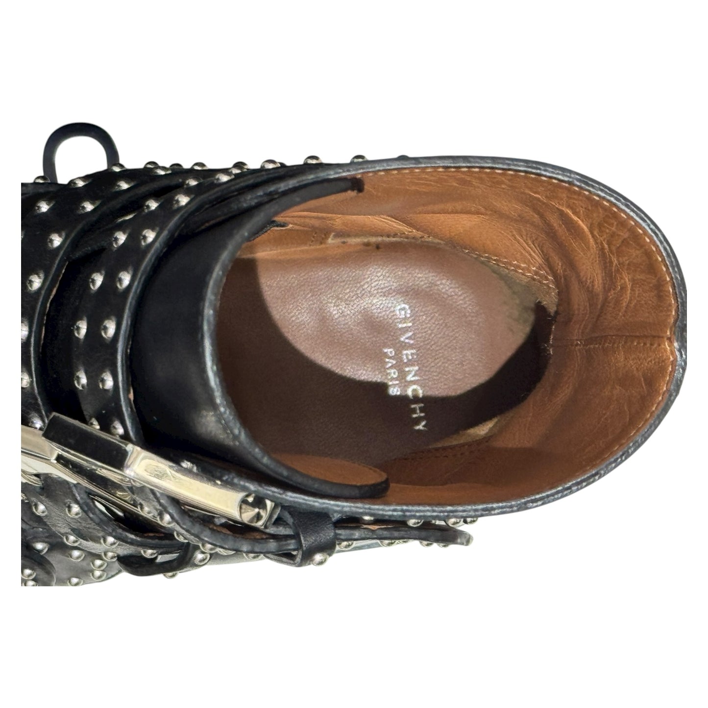 Givenchy Elegant Studded Leather Ankle Boots - 36/3