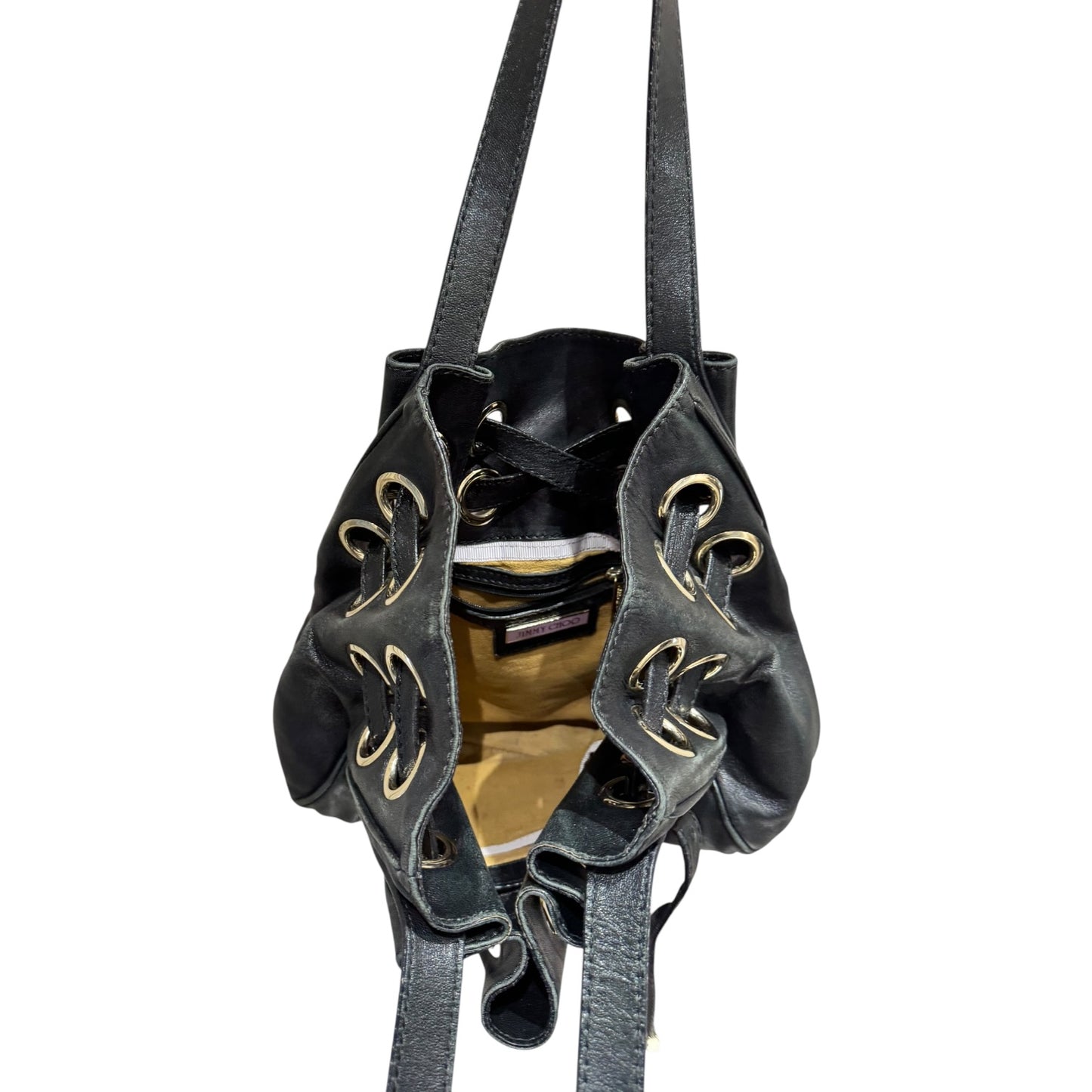 Jimmy Choo Ramona Bag in Black and Gold