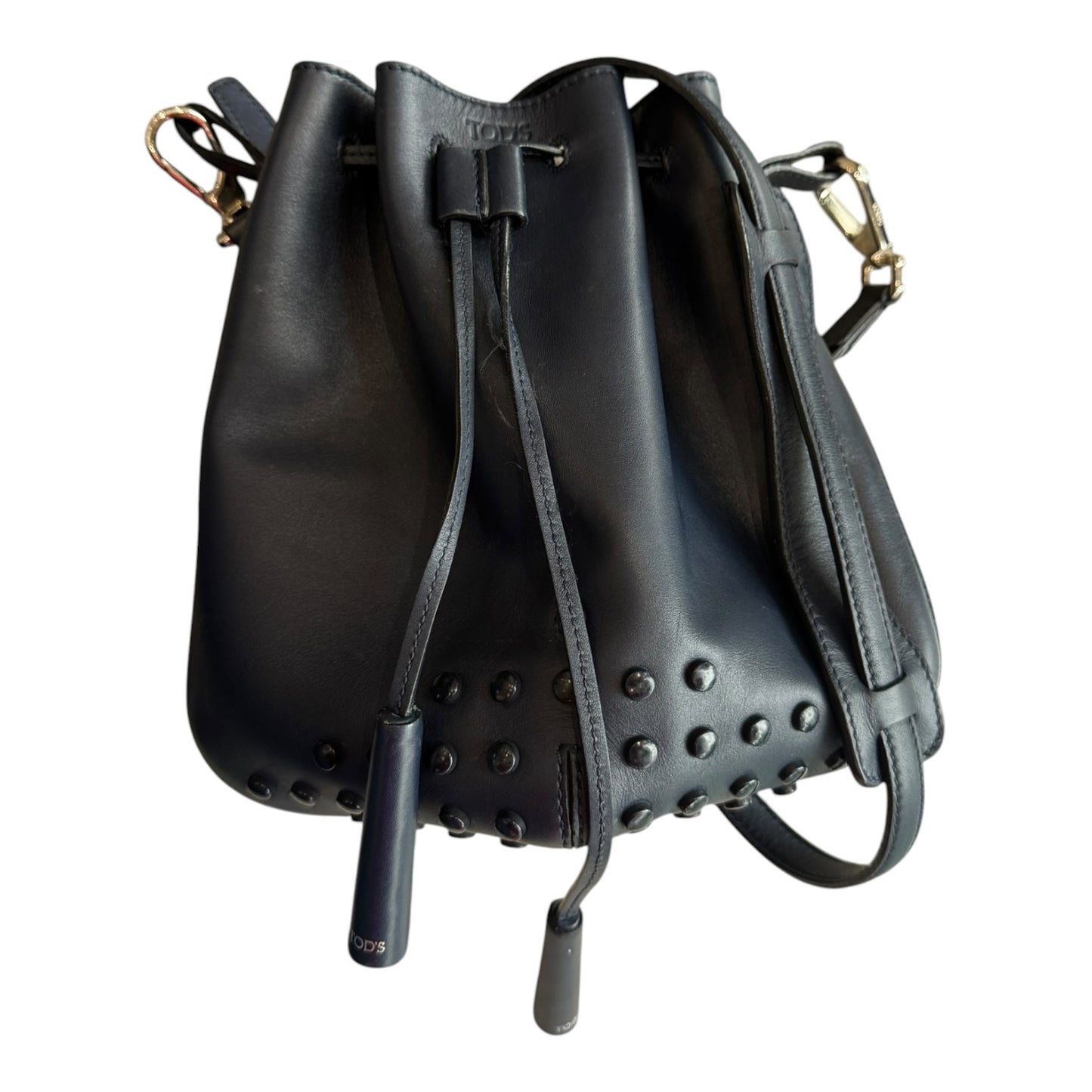 Tod's Navy Mini Secchiello Bucket Bag