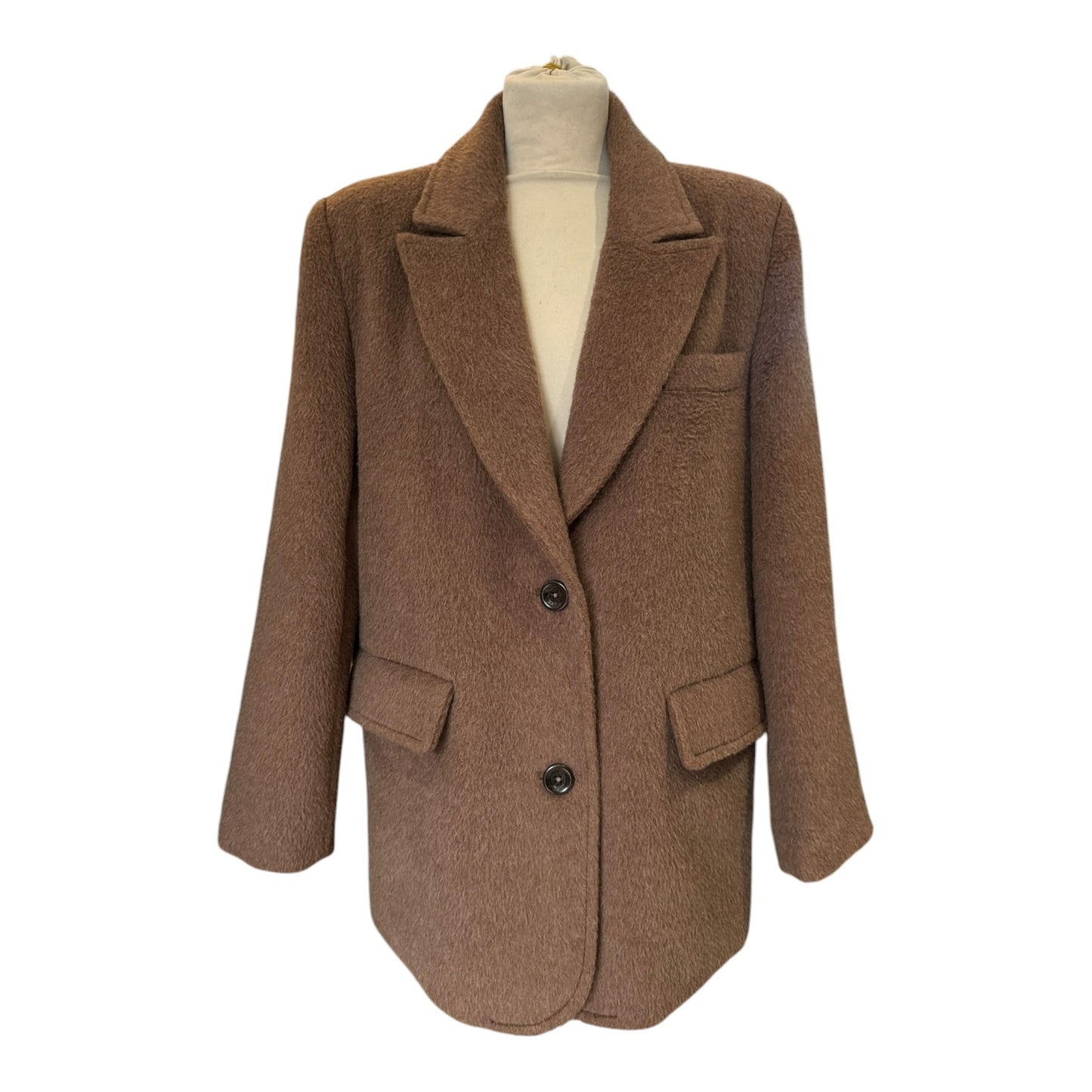 Jane and Tash Brown Alpaca Blazer - 12
