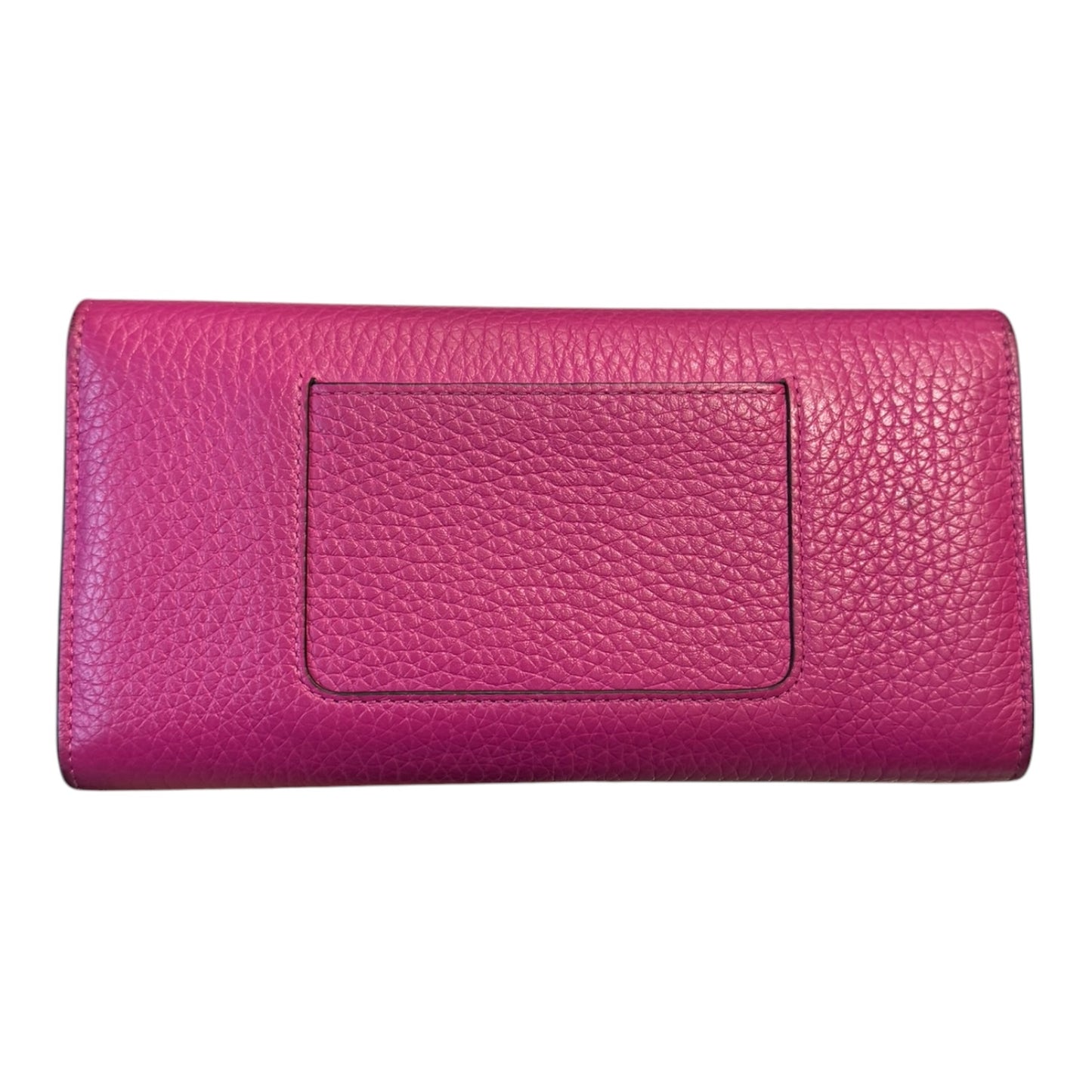 Mulberry Darley Long Wallet Purse in Deep Pink Cross Grain