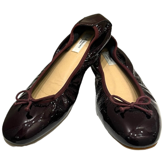 LK Bennett Burgundy Ballet Pumps