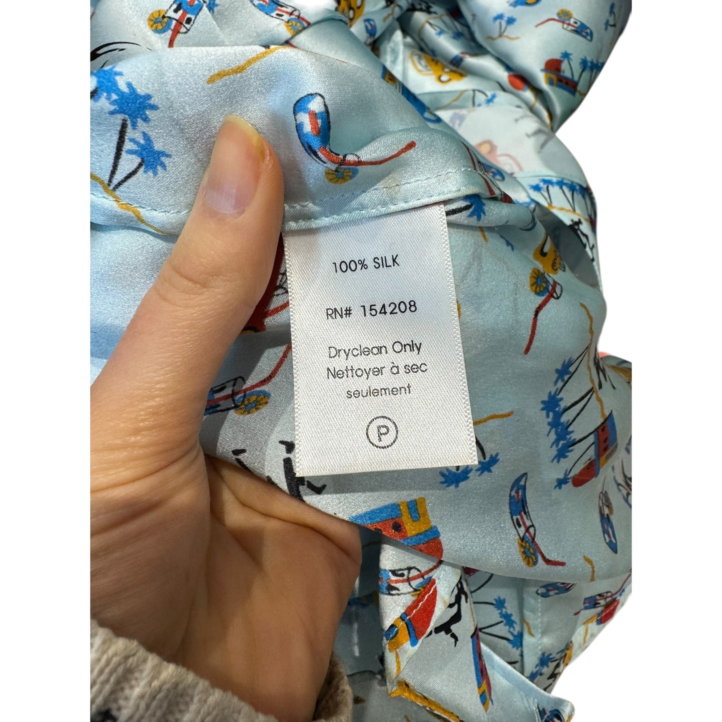 HVN Silk Long Maria Dress in 1950s Car Print - 8