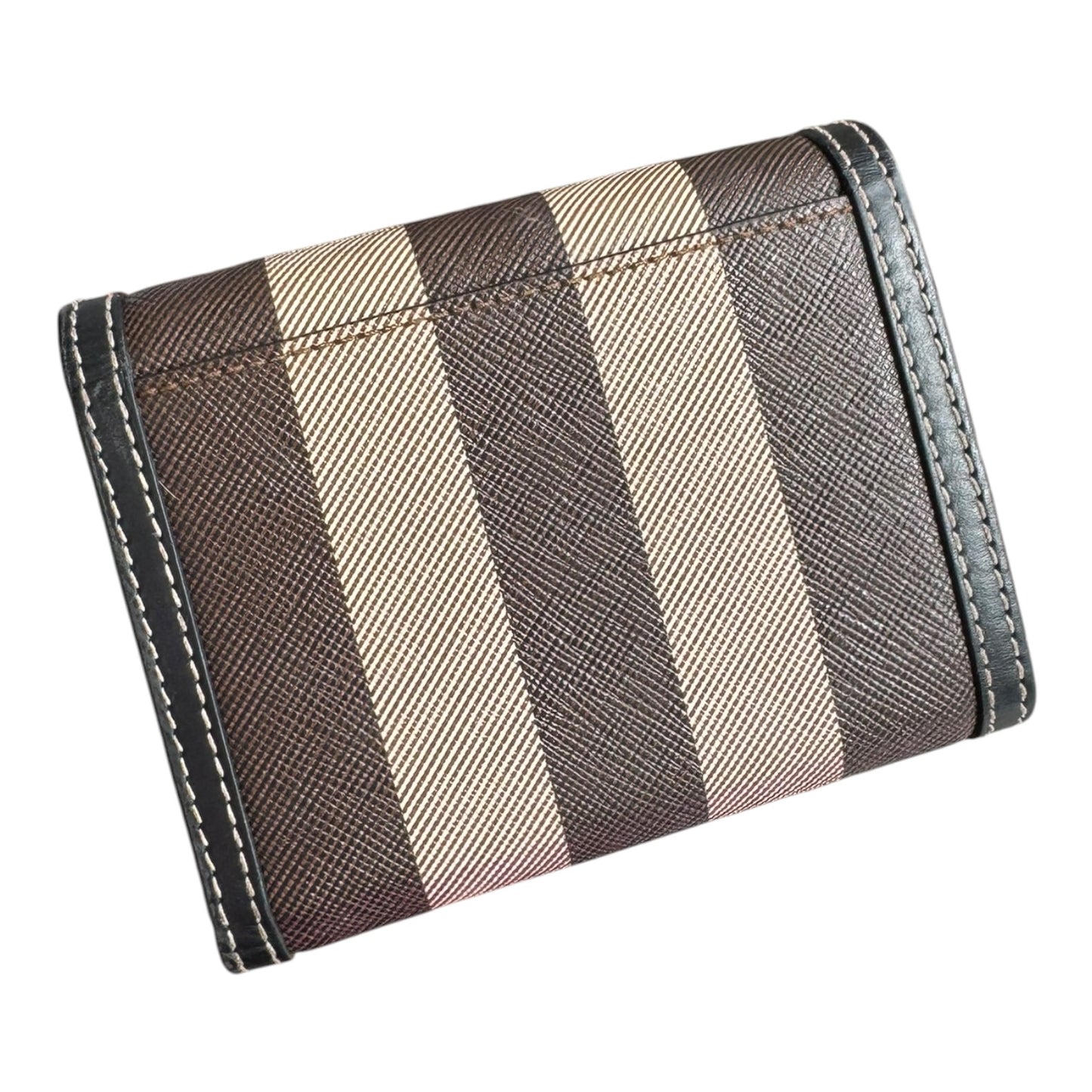 Burberry Check Leather Small Folding Wallet - NEW