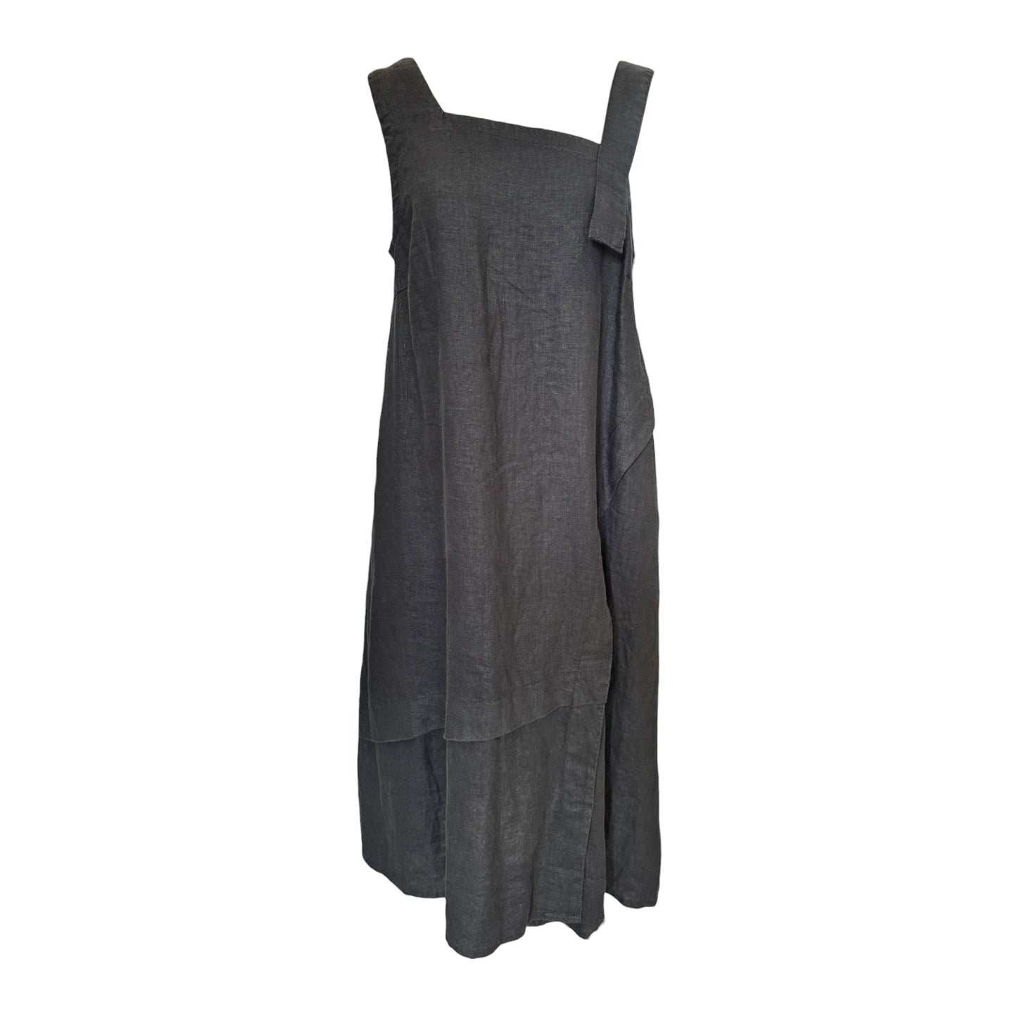 Nuzina Designer Prints Musica Linen Dress - 12 - NEW