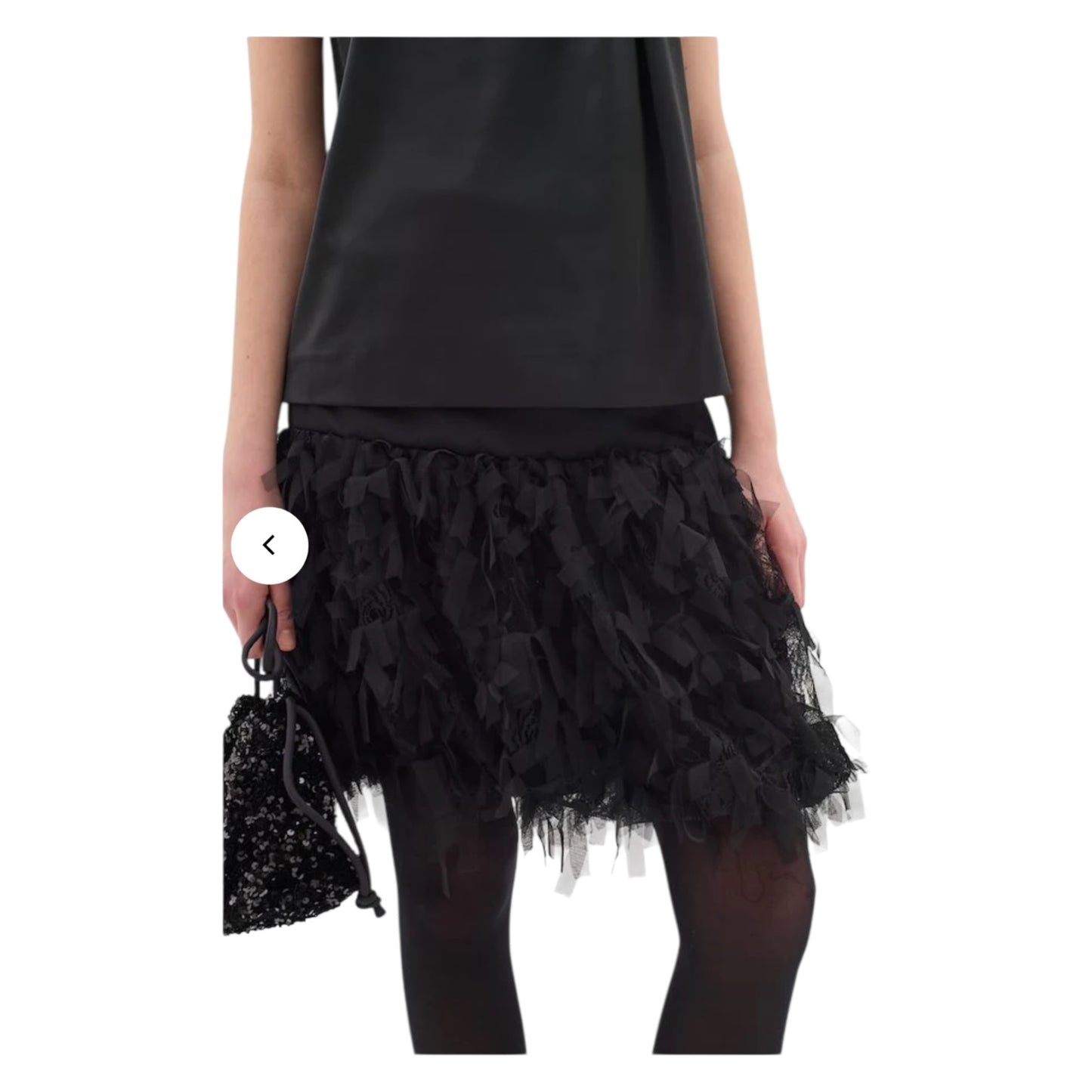 InWear Dollance Black Net Top and Skirt - 12